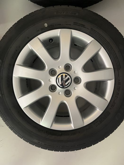 Оригинални джанти 15 цола 5х112 за Фолксваген с летни гуми 195/65/15
