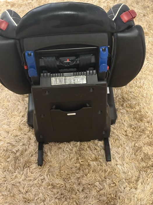 Scaun auto Lorelli, Isofix, Negru din piele, stare impecabila