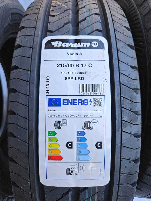 4 Нови бусови летни гуми 215/60 R17C Barum Vanis 3 109T 104H DOT3524