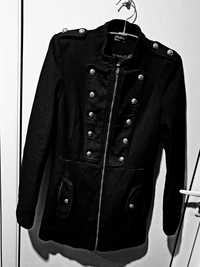 Дамско черно палто сако манто