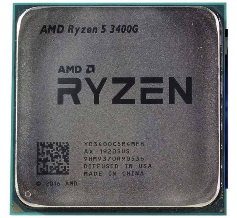 процессор AMD 3400G 4 ядер 8 потоков