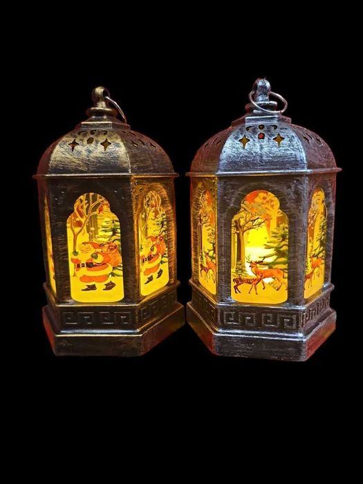 Коледни фенери, чисто нови.