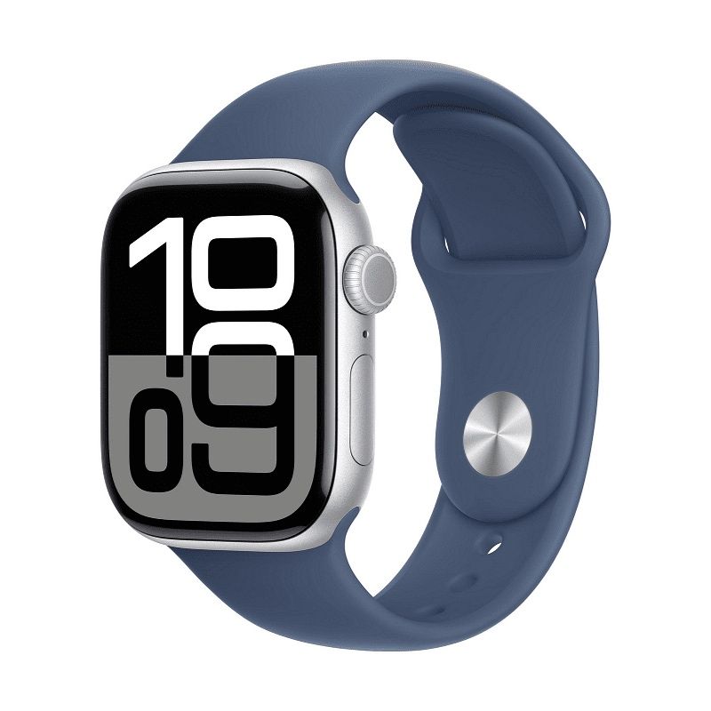 28лв/м APPLE WATCH 10 42mm silver al denim S/M
