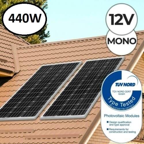 Kit Complet Curent Panou Solar 440W+controler Ofer Montaj Oriunde