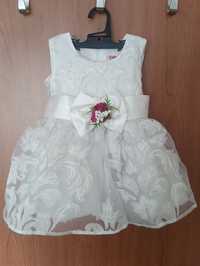 Бяла Официална рокля размер 74 българска