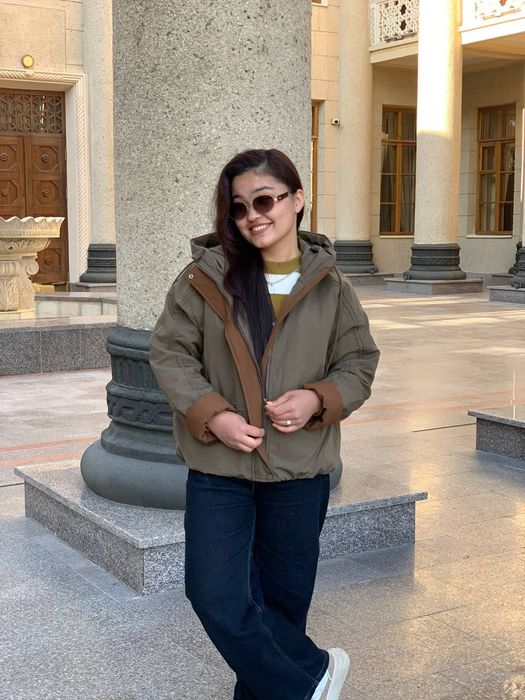 Зимняя женская куртка размер подходит м л хл