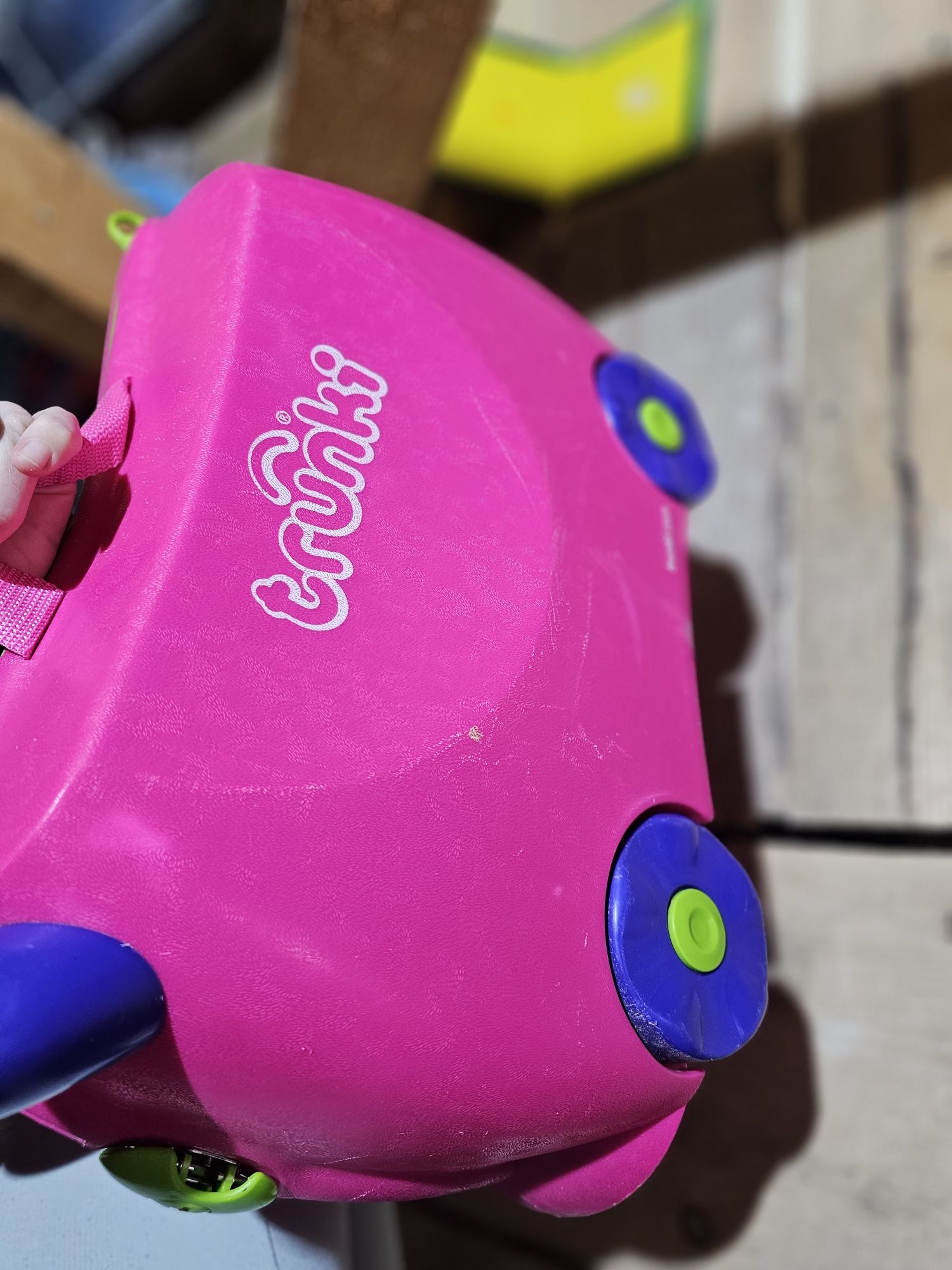 Valiza copii trunki roz