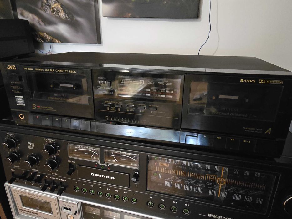 Vand dek casetofon Jvc TD-W111, boxa portabila JBL clip3