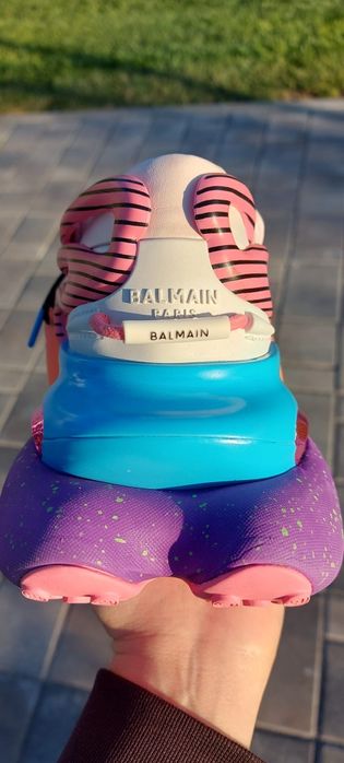 Balmain Unicorn color 3  Multi White Stripes Sneakers