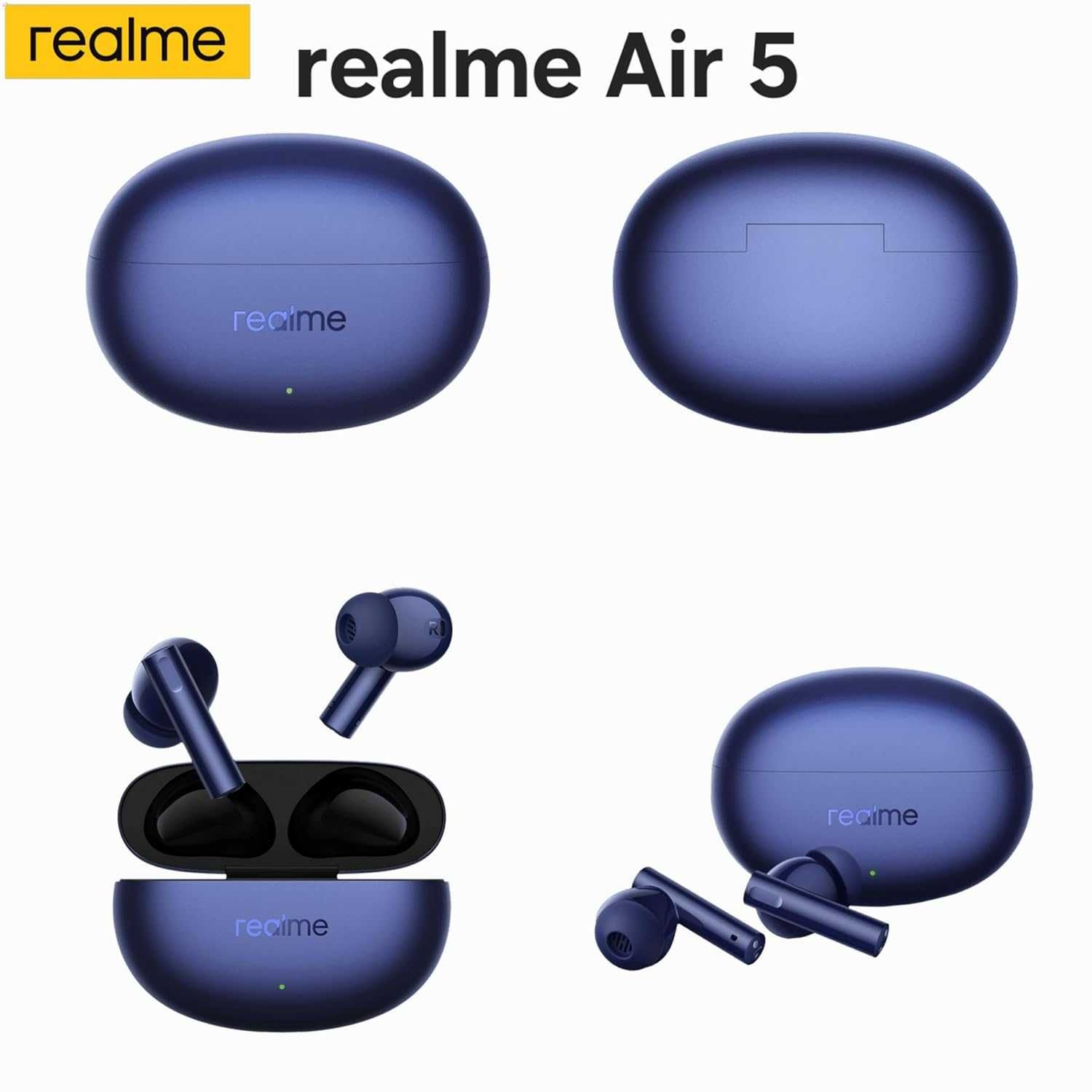 Realme Buds Air 5 Безжични слушалки за поставяне в ушите с 50dB ANC