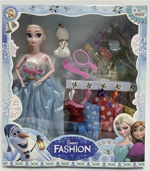 Комплект Кукла Елза с рокли и аксесоари Замръзналото Кралство Frozen