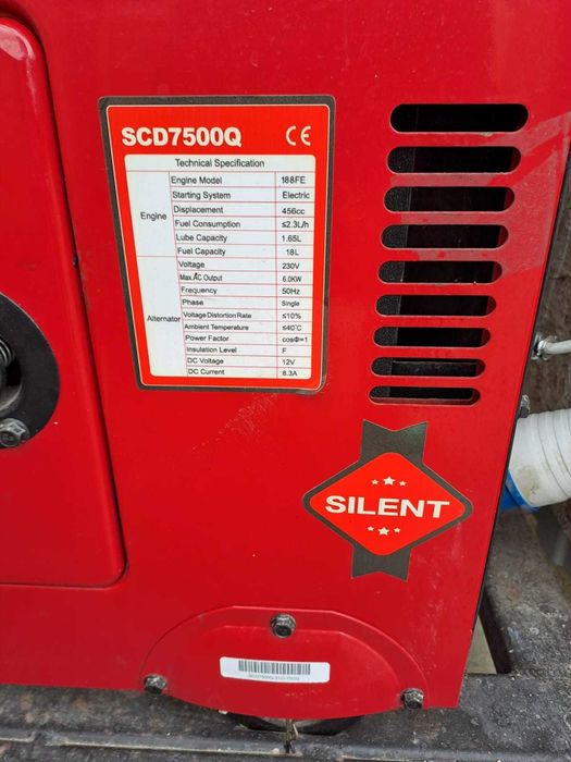 Generator SCD7500Q-ATS, 6.0 KW, 230W, AVR, Diesel