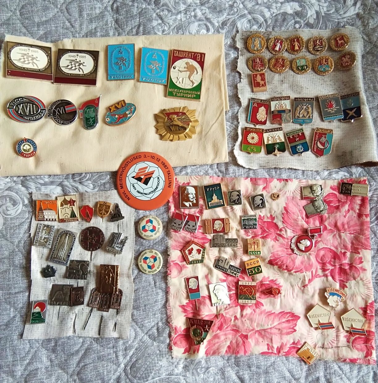 Ёлочные игрушки, медали, значки советского периода из личной коллекции