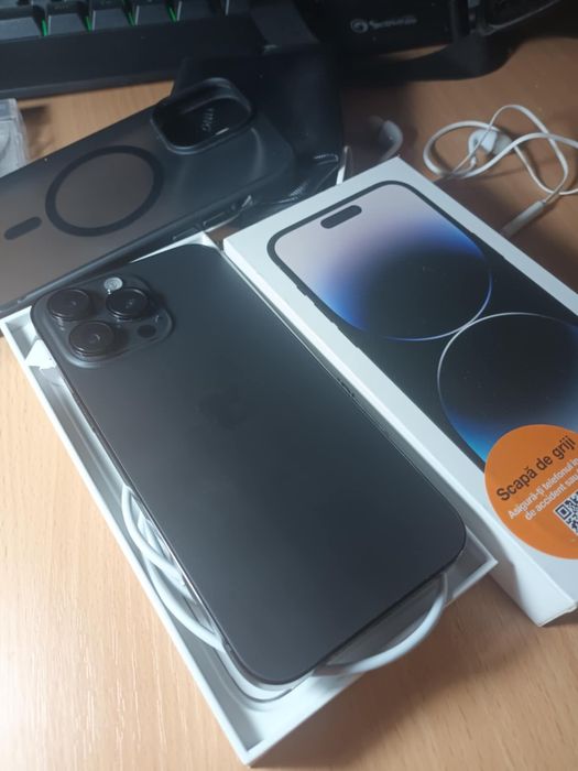 Iphone 14 ProMax 128gb, impecabil, cutie, cablu, bateria 86% !! SV