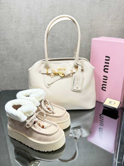 Ghete dama cu geanta la set miu