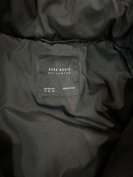 Дълго Яке с пера Zara