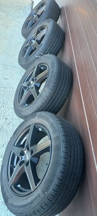 Jante aliaj negre Alutec 5x100 R16 6,5J ET48 VW Audi Skoda Seat