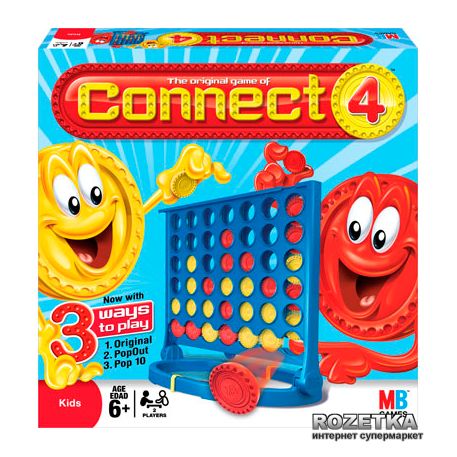 Настольная игра «Connect 4/Собери 4». Hasbro. Оригинал