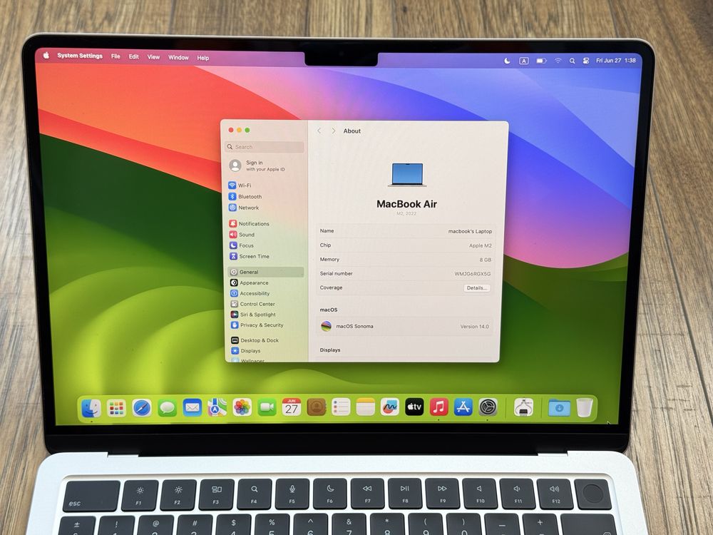 Macbook Air 13,6" M2 256GB Starlight Гарнация