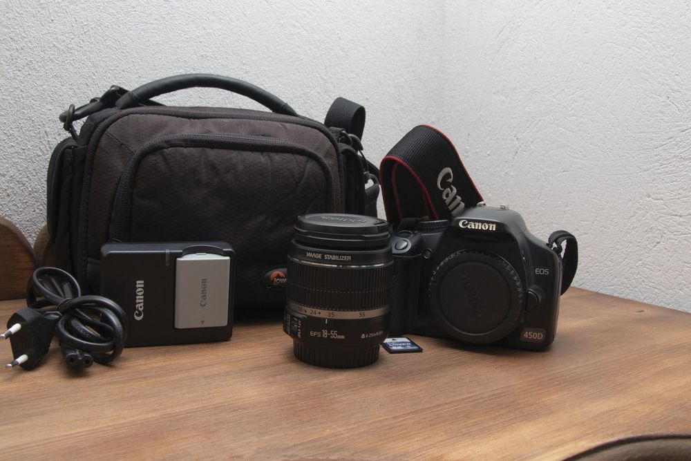 Canon EOS 450d 18-55 EFS 4GB Flash чанта