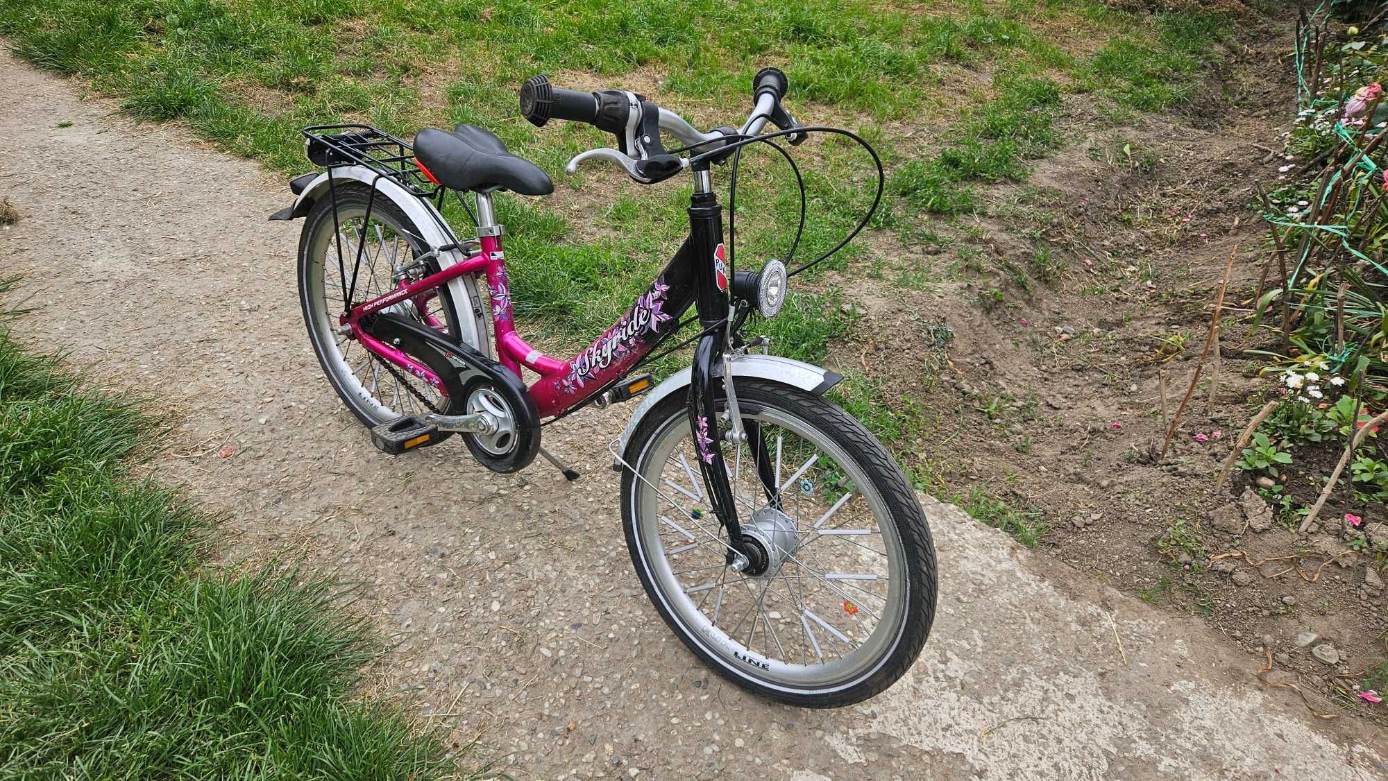 Bicicleta atb copii (6-9 ani) Skyride,20 inchi,Aluminiu,dinam butuc