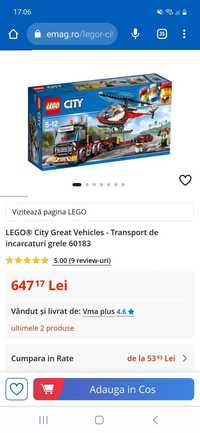 Lego 60183 lipsă elicopter