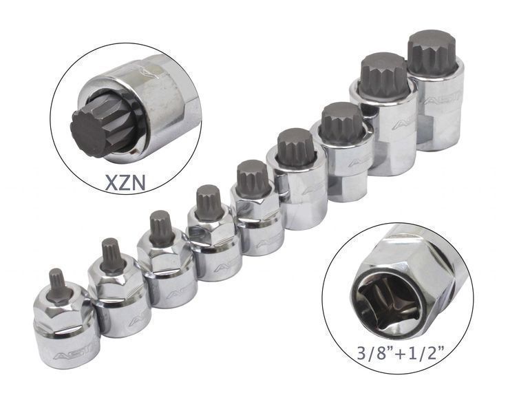 Комплект ключове бита m4-m18 xzn 3/8 - 1/2 9 бр.