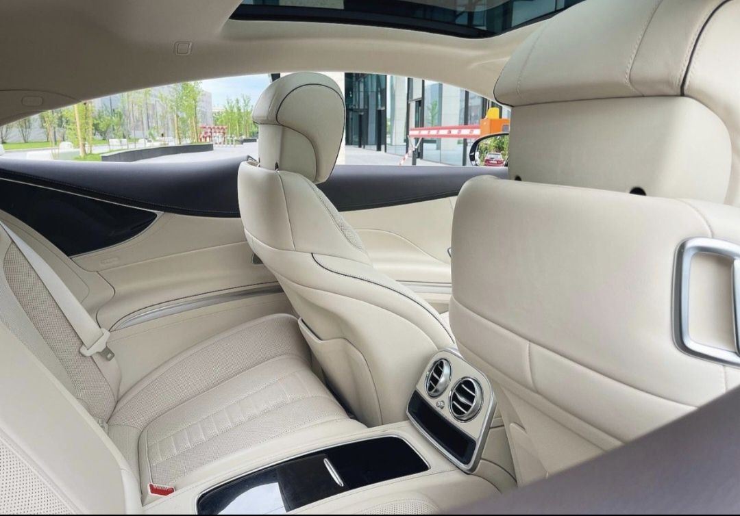 Mercedes S400 coupe 4Matic interior alb