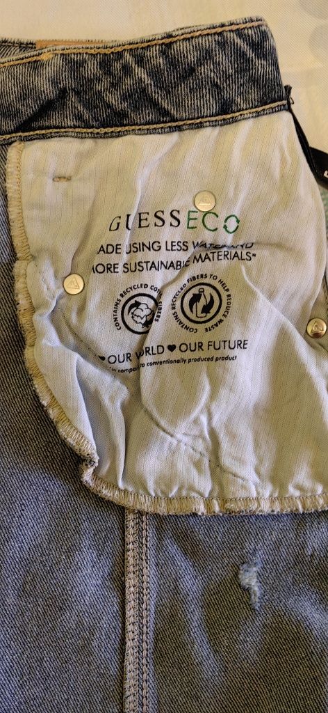 Пола GUESS къса дънкова