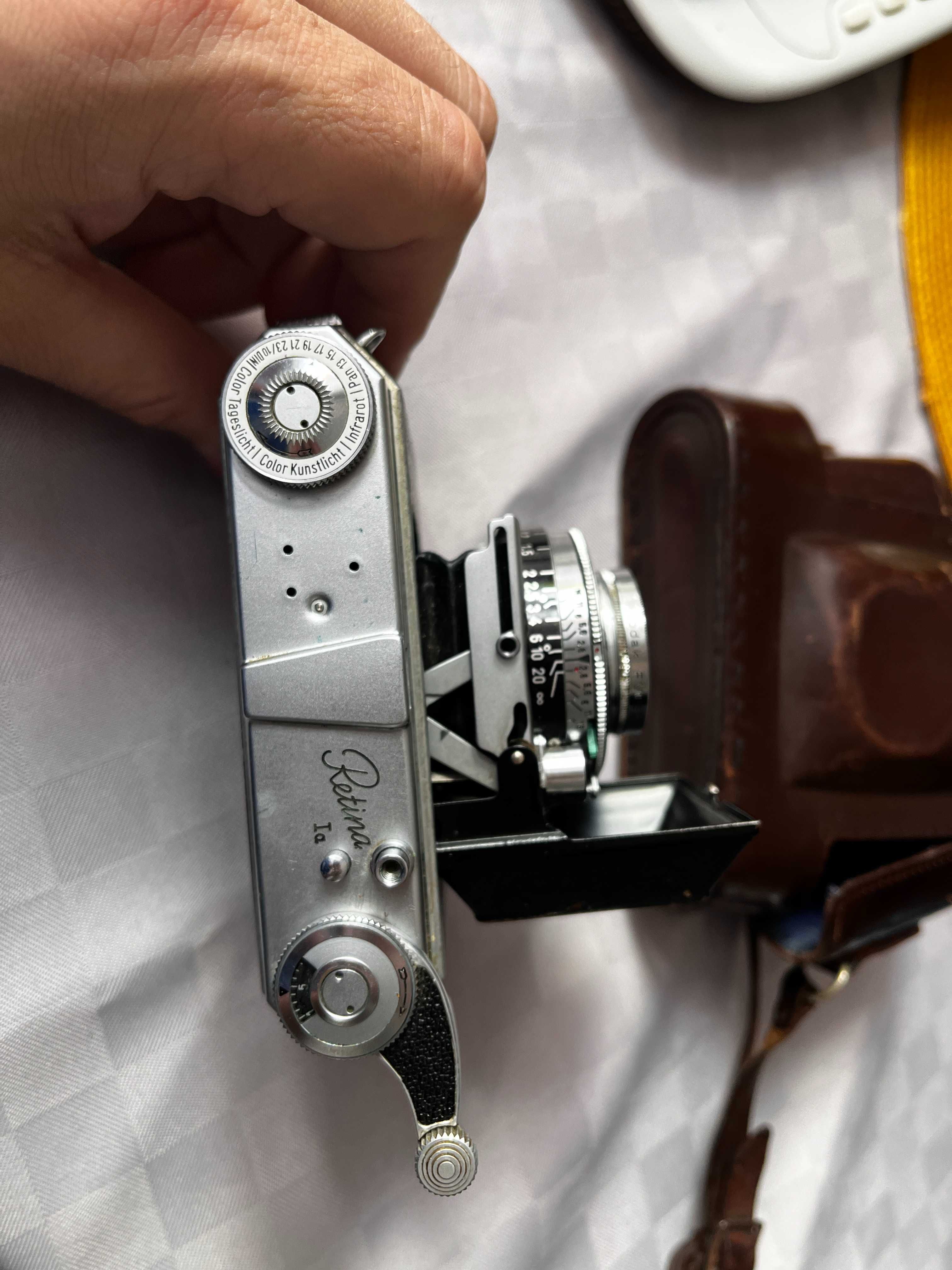 Vindage Slr  film Kodak Retina Ia  cu burduf, functional colectie