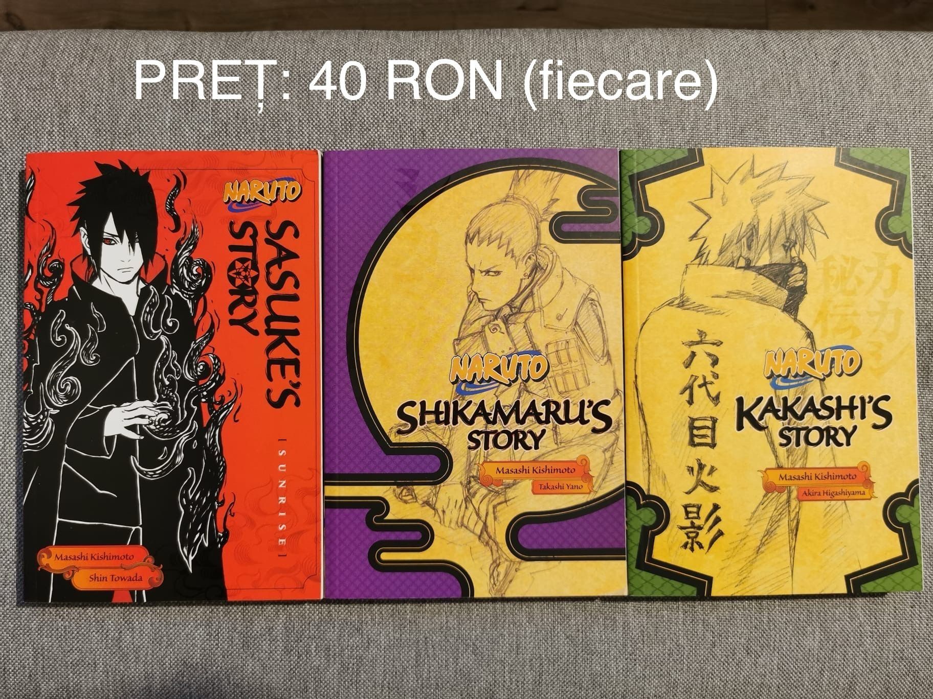 Colecție Naruto preț 40 lei fiecare carte