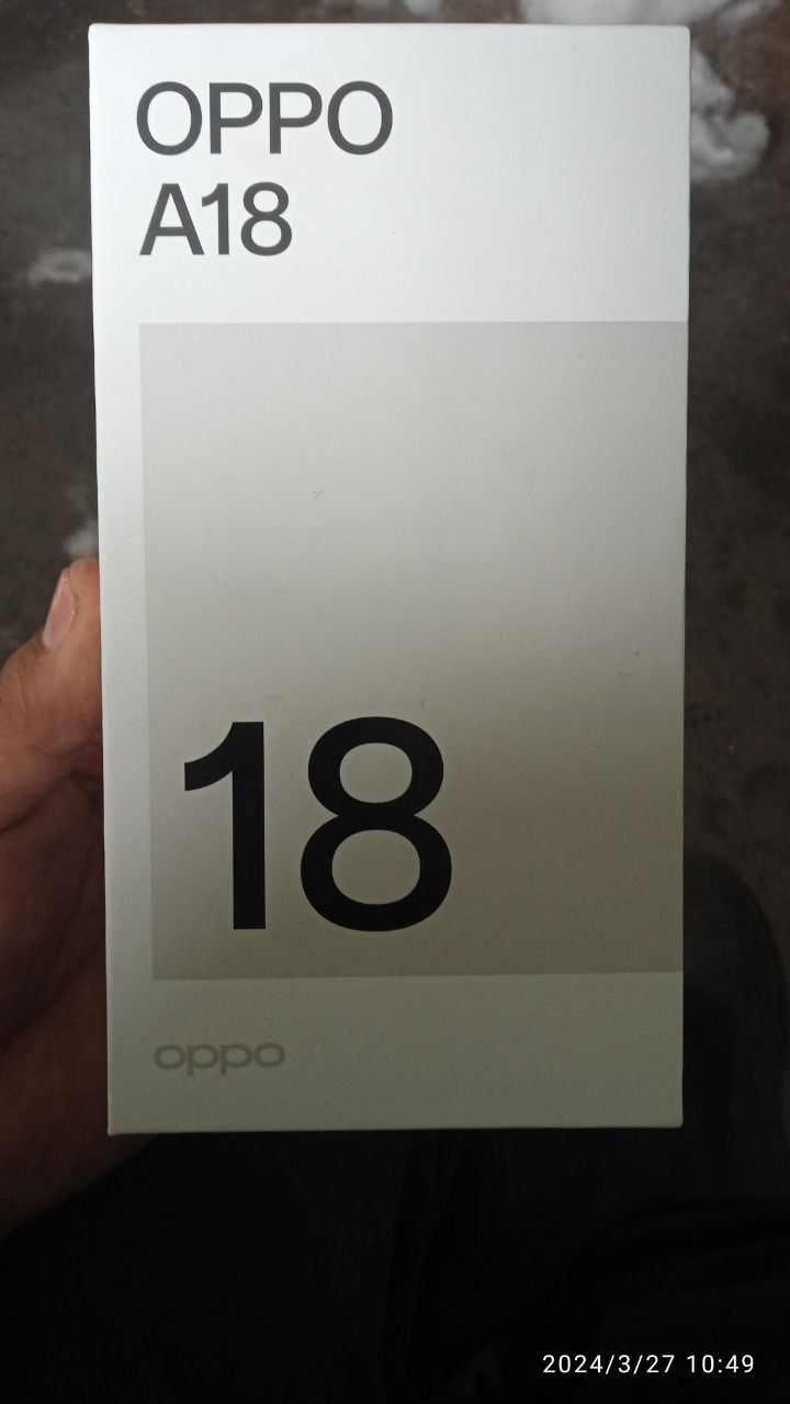 Oppo A18 model yengi xali bir oy boldi .Partiyasi bor.pul zarlgi uchun