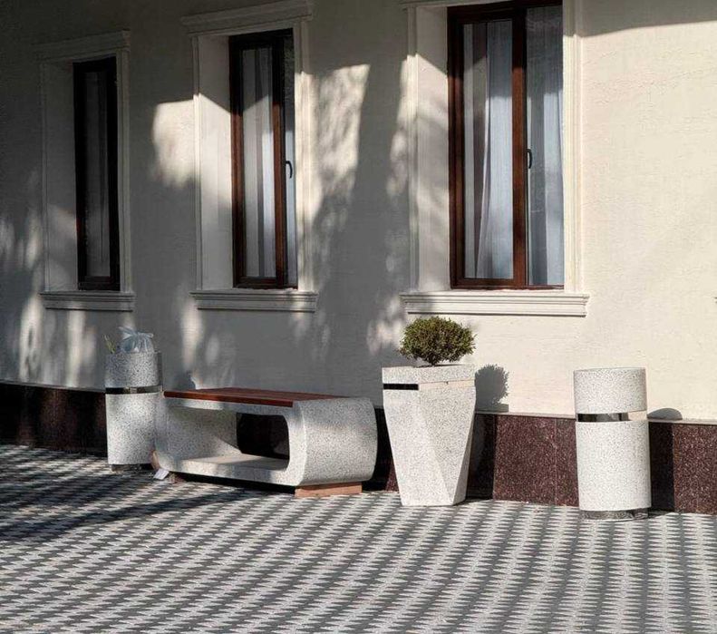 Gul tuvak, beton guldonlar / гул тувак, бетон гулдoн, урна, cкамейкa