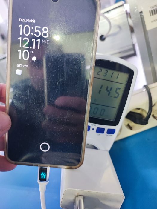 Cablu Type-C Unison 60W cu afișaj digital și încărcare rapidă