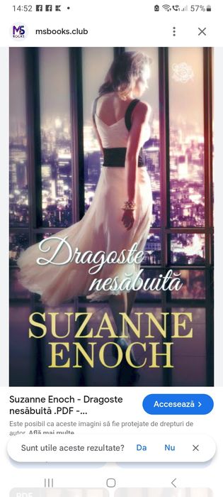 Suzanne Enoch,"Dragoste nesabuita", un roman plin de acțiune