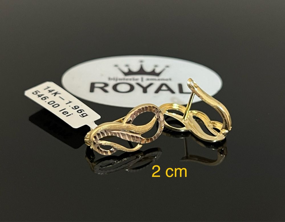 Bijuteria Royal CB : Cercei dama aur 14k 1,96 grame