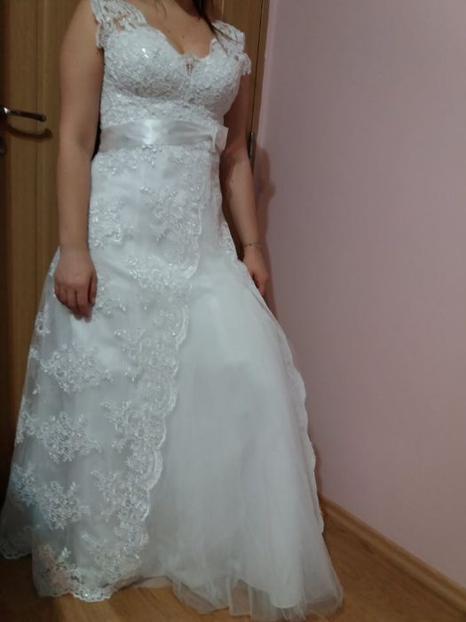 Rochie de mireasa alba marimea 36/38