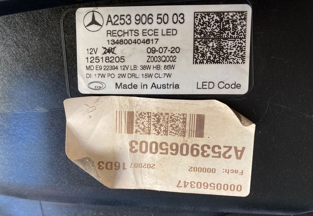 Фарове far MULTIBEAM фар за Мерцедес ГЛЦ253 Mercedes GLC W253 фейс