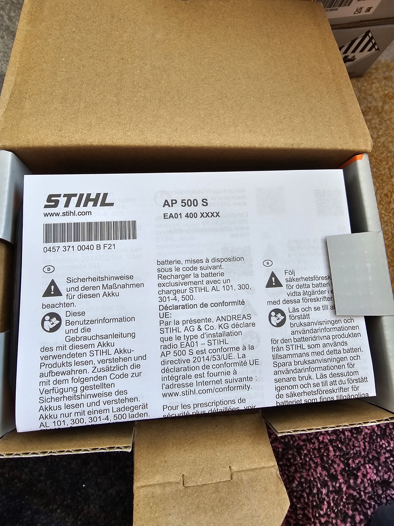 Acumulator Stihl AP 500S