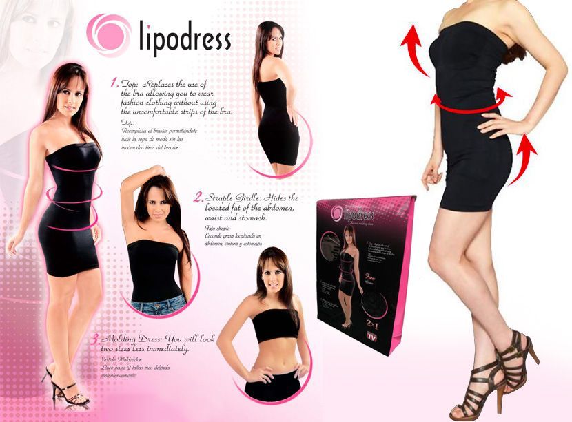 Lipodress - Rochia magica, modelator corporal, rochie slim fit