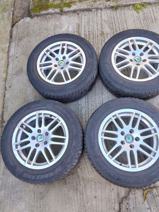 Jante 5x112 R16 cu cauciucuri bune de iarna