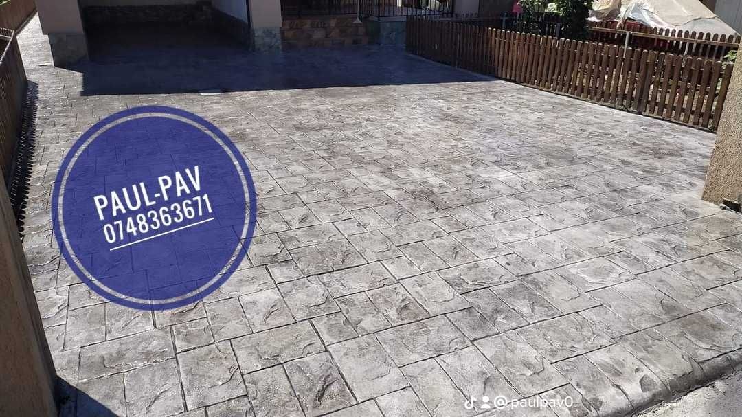 Beton amprentat decorativ