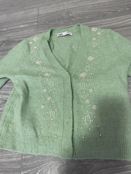 Pulover verde Zara