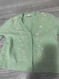 Pulover verde Zara