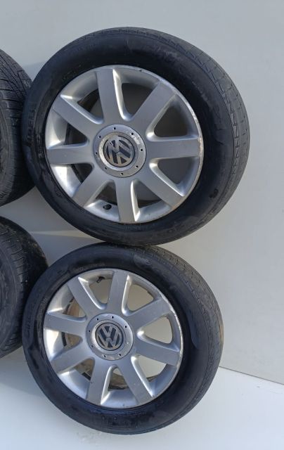 Set jante aliaj cu anvelope m+s, 5 X 112 / Kumho 205/55 R16 Volkswage