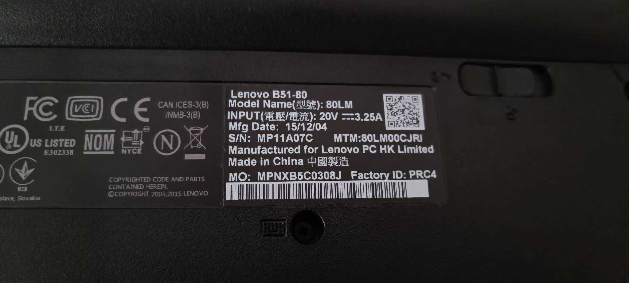 Laptop Lenovo B51-80
