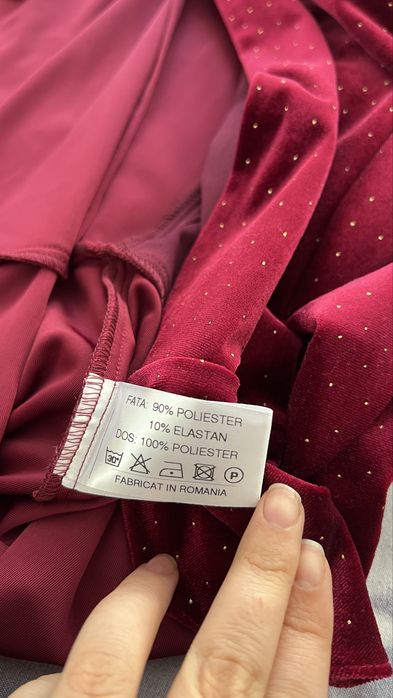 Compleu cu fusta din catifea Poema