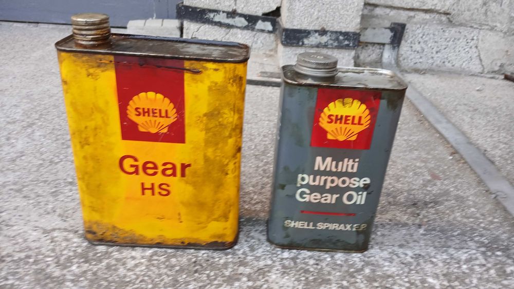 Ретро Кутии масло Shell колекция