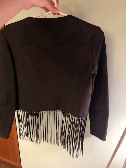 Дамско сако с ресни Zara Срр