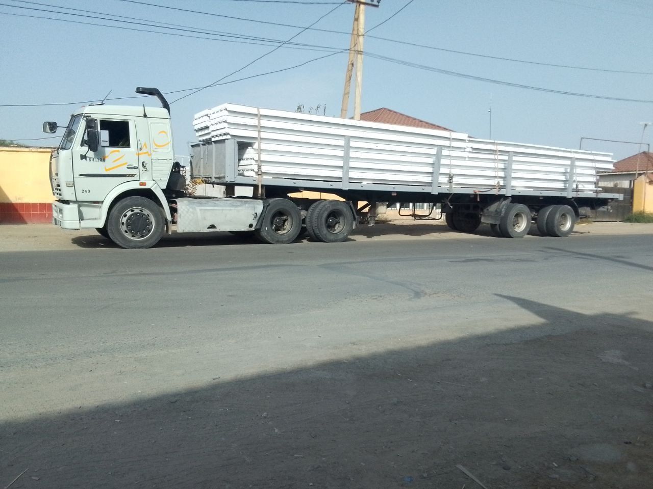 Kamaz tigach metan gaz va maz pritsep